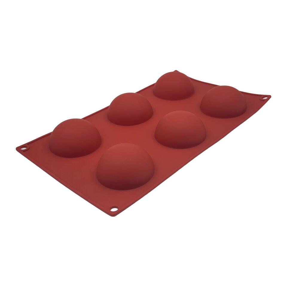 6LI SİLİKON KALIP YARIM KÜRE 6CM