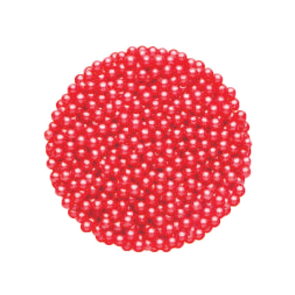 DEKORATİF ŞEKER - 4 MM Kırmızı - 45 Gr