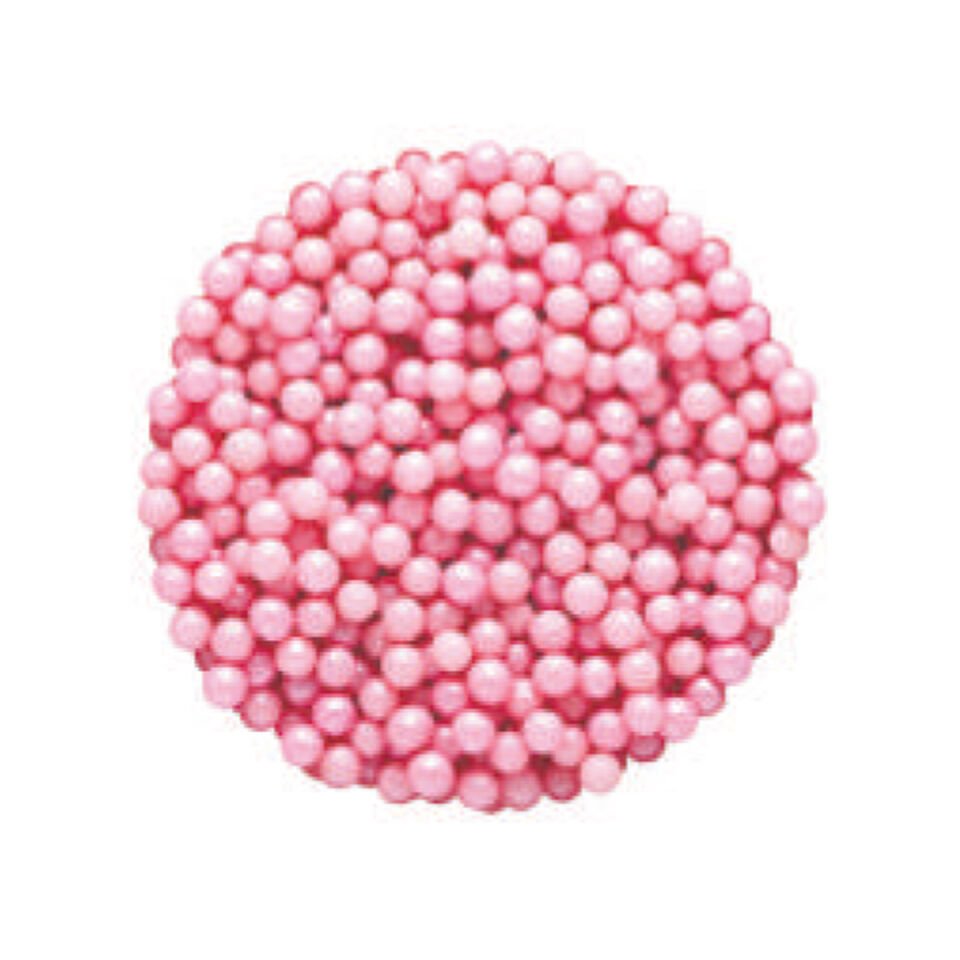 DEKORATİF ŞEKER - 4 MM Bebe Pembe - 45 Gr
