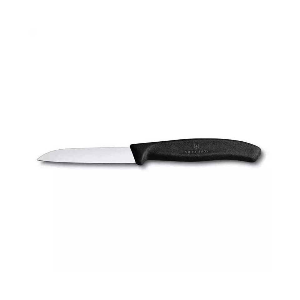 VICTORINOX 8CM SİYAH DÜZ SOYMA BIÇAĞI