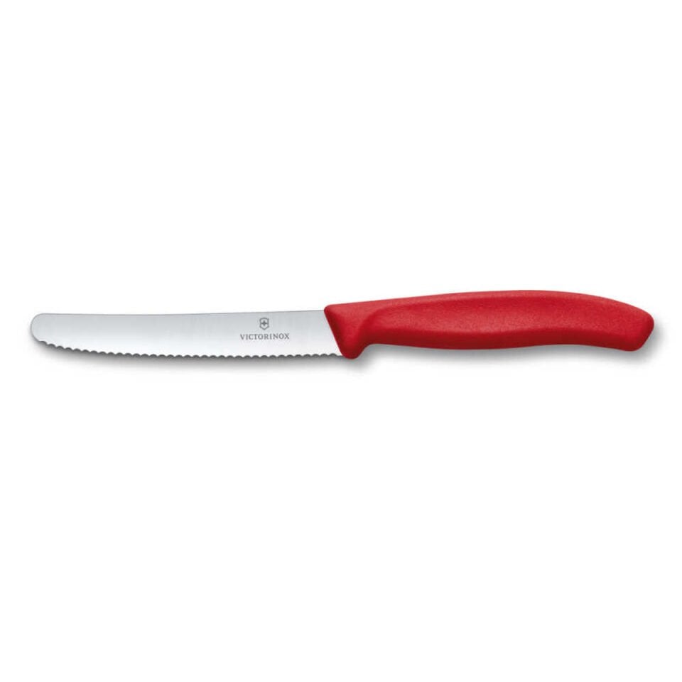 VICTORINOX 11CM KIRMIZI TIRTIKLI DOMATES ve SOFRA BIÇAĞI