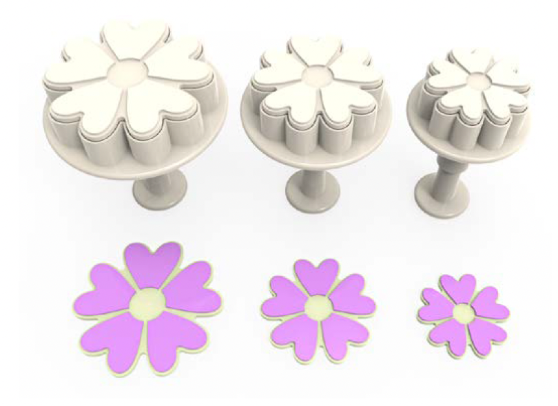 KALPLİ ÇİÇEK BÜYÜK ENJEKTÖR SET 3’LÜ