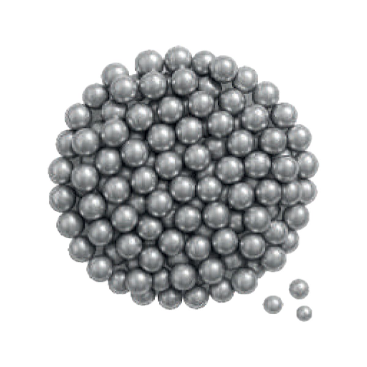 DEKORATİF ŞEKER - 10 MM Gümüş - 250 Gr