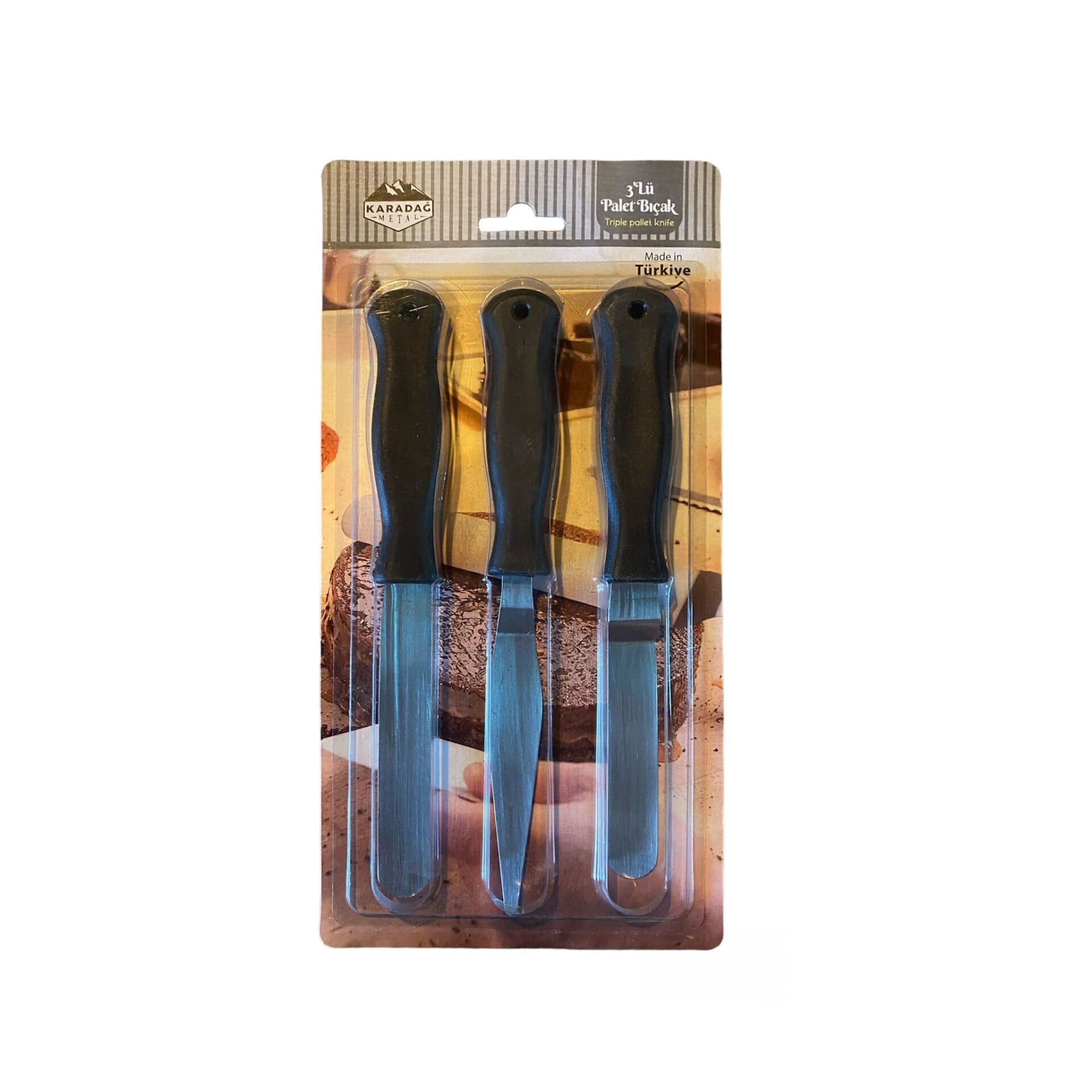 BUTİK PASTA MİNİ SPATULA SETİ - 3LÜ