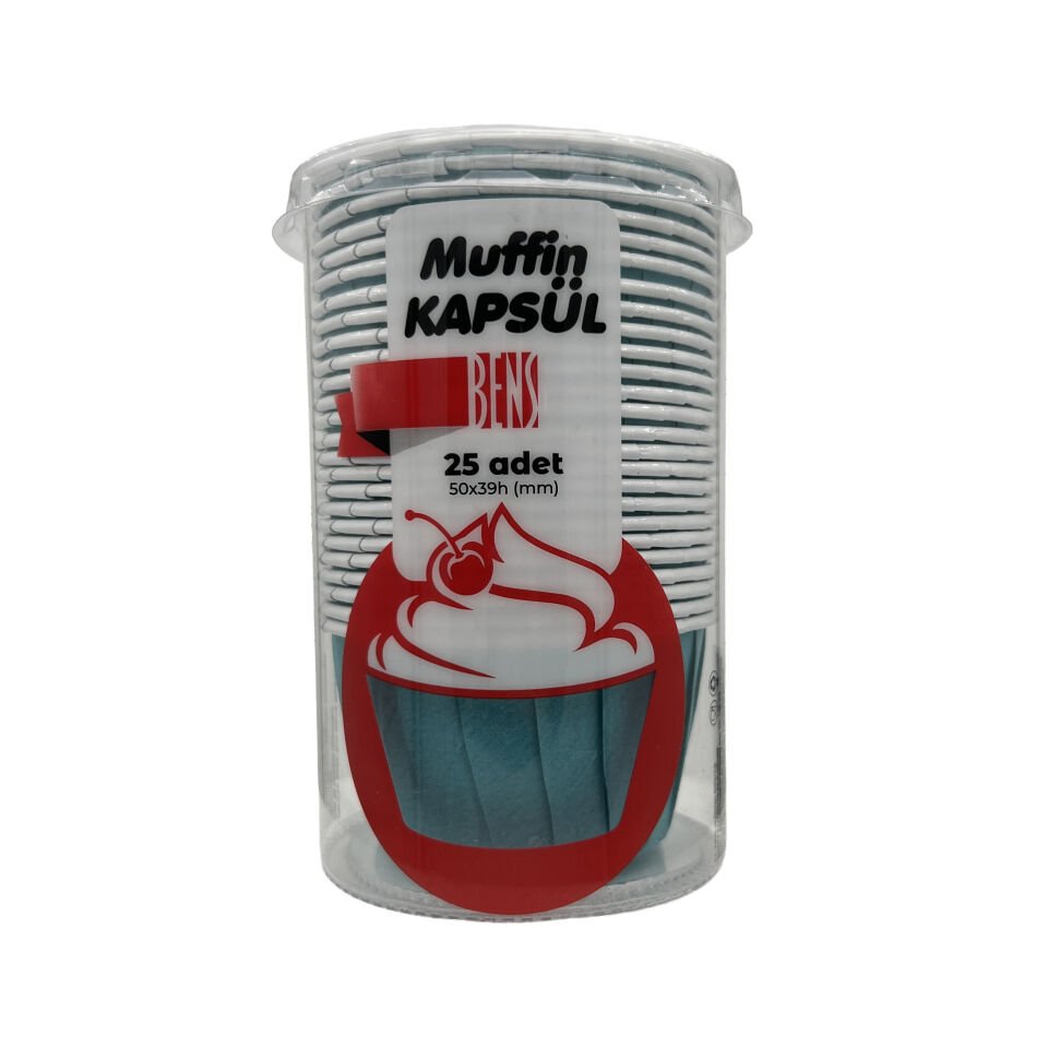 BENS MUFFIN KAPSÜL 25 ADET Mavi