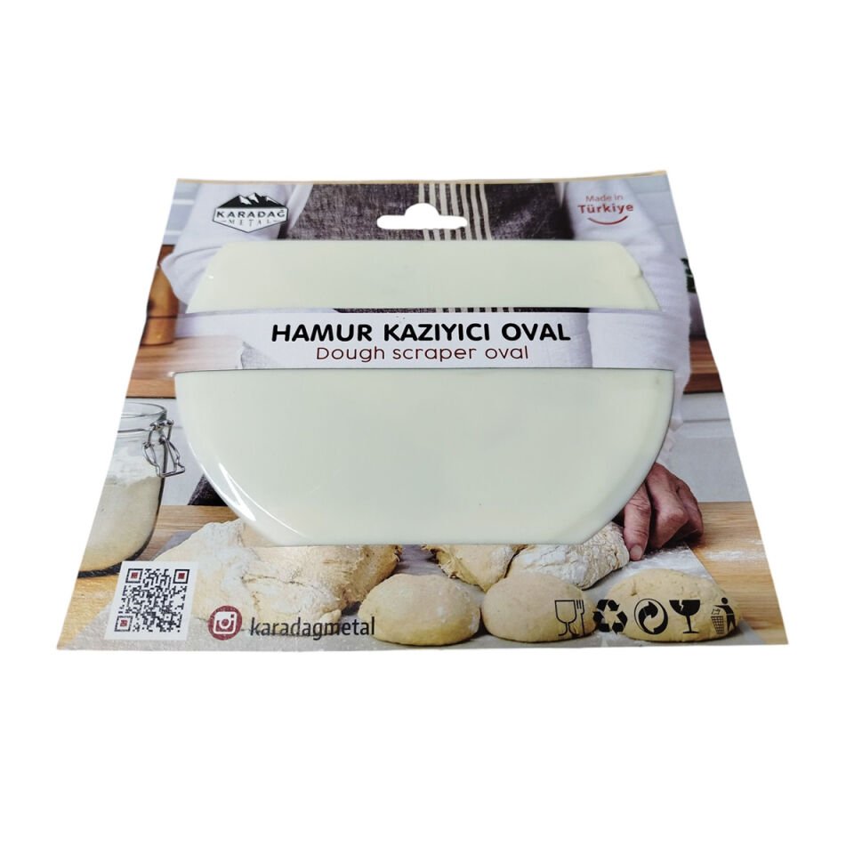 PLASTİK HAMUR KAZIYICI Oval