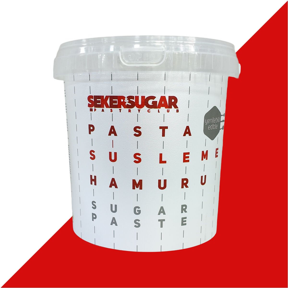 ŞEKER SUGAR ŞEKER HAMURU - KIRMIZI 1 KG