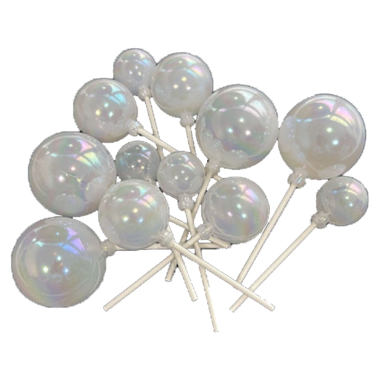 ÇUBUKLU TOP SÜS - BEYAZ