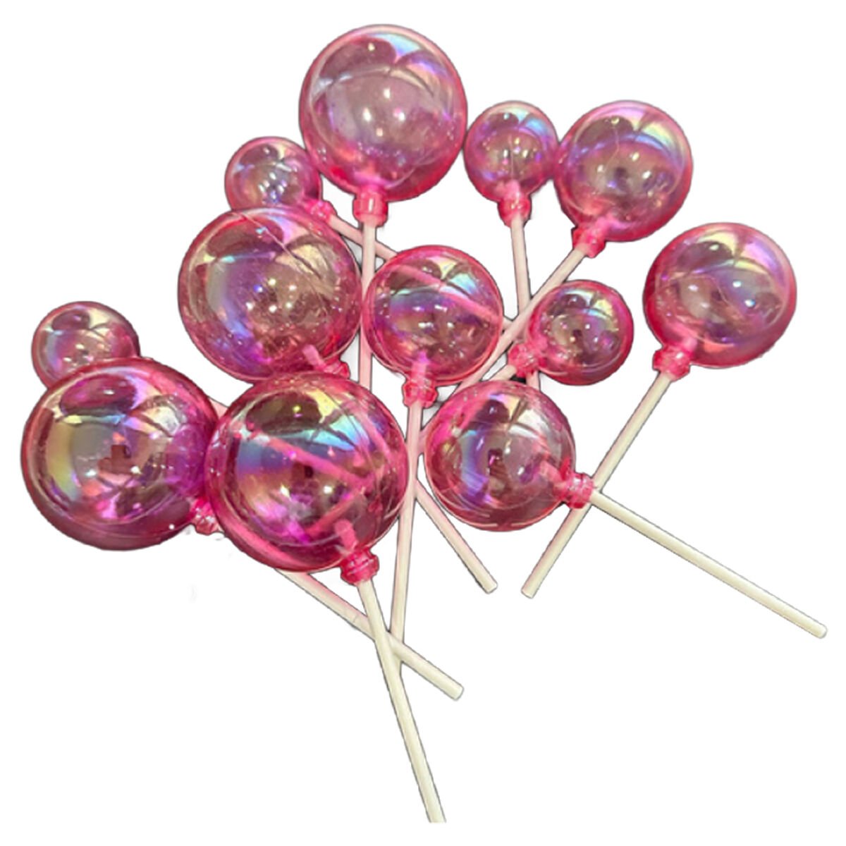 ÇUBUKLU TOP SÜS - ROSE RED