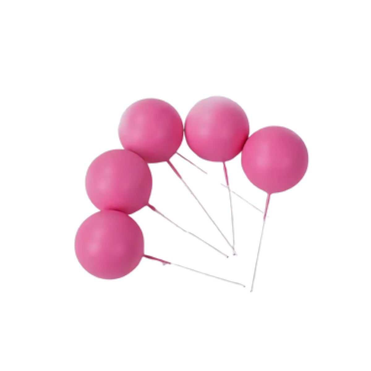 PASTA ÜSTÜ TOP SÜS - PEMBE 20 Lİ