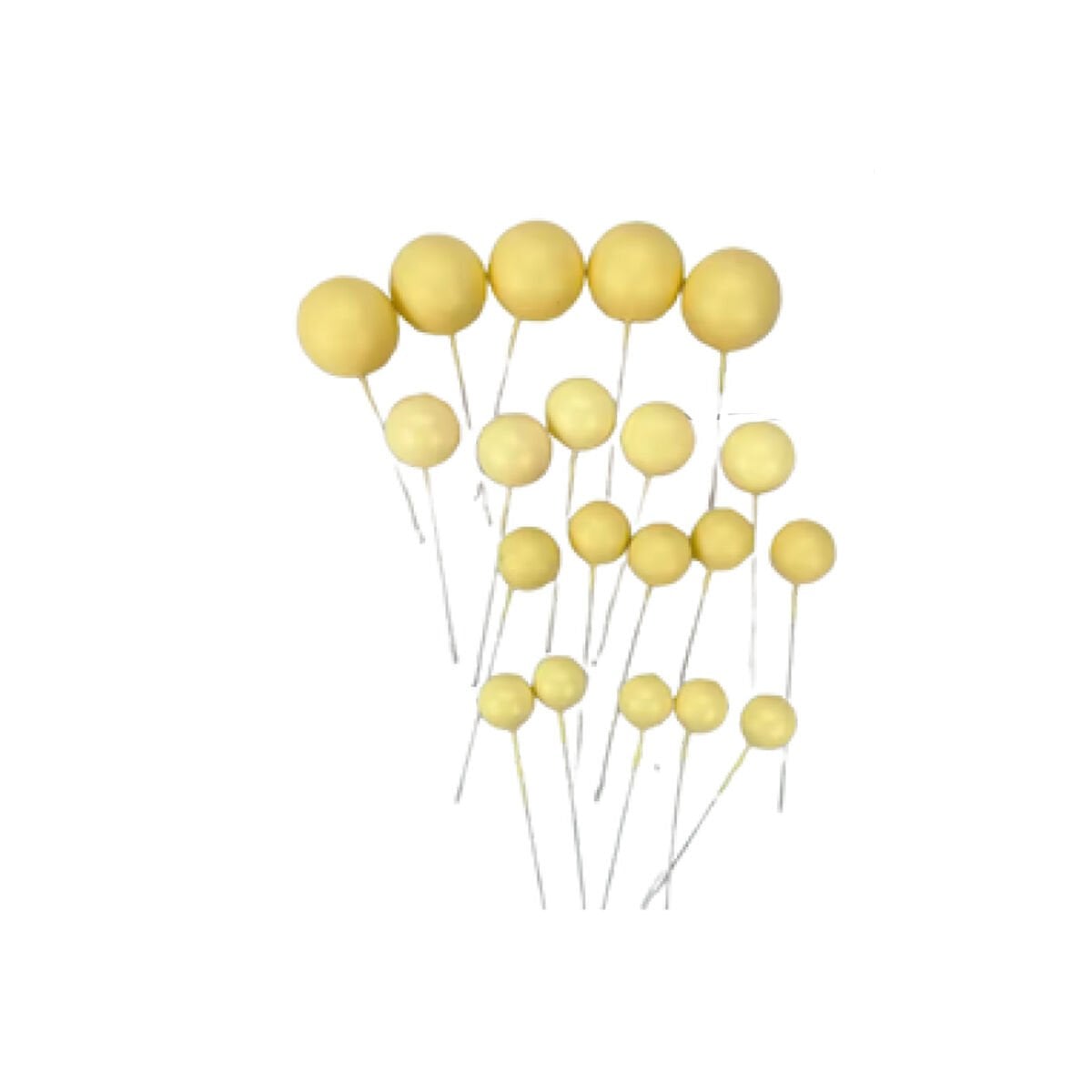 PASTA ÜSTÜ TOP SÜS - SARI 20 Lİ