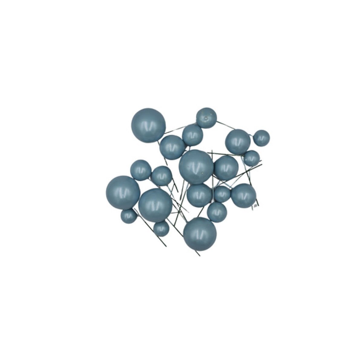 PASTA ÜSTÜ TOP SÜS - METALİK MAVİ