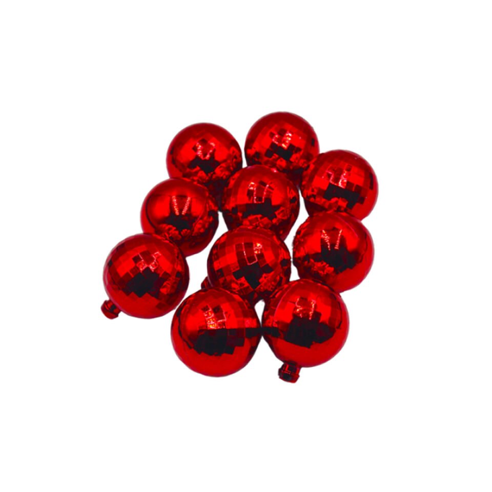 DİSKO TOP SÜSLERİ Kırmızı - 4cm