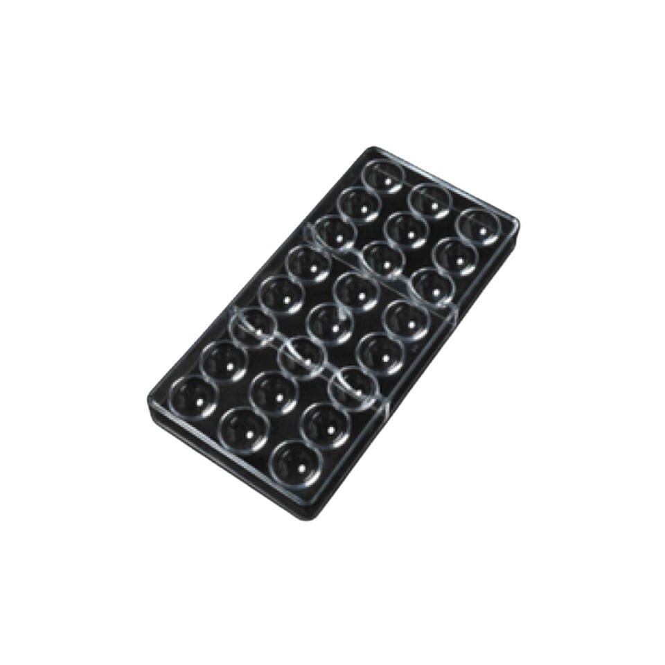 POLİKARBON ÇİKOLATA KALIBI 24'LÜ YARIMKÜRE