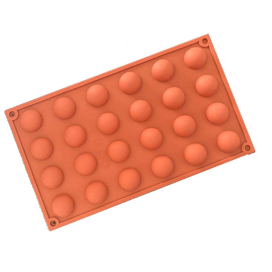 SİLİKON KALIP YARIM KÜRE 24'LÜ