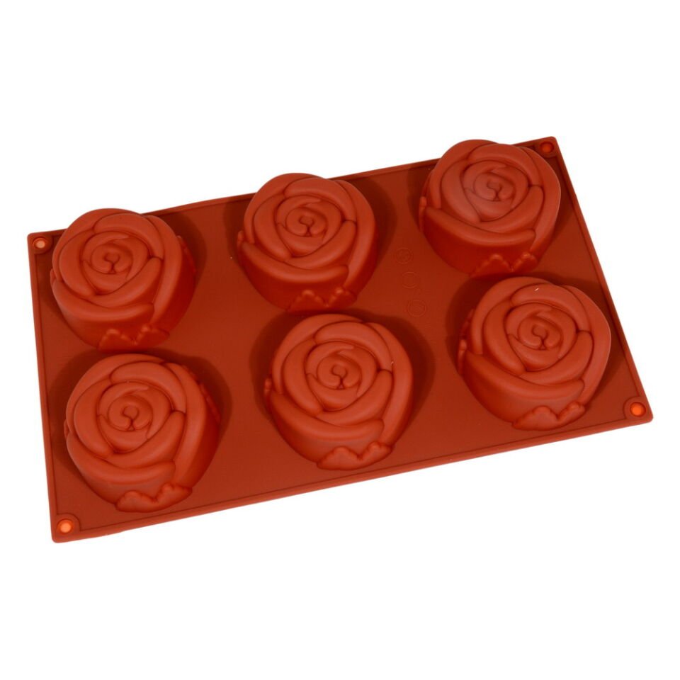 SİLİKON KALIP 6'LI GÜL