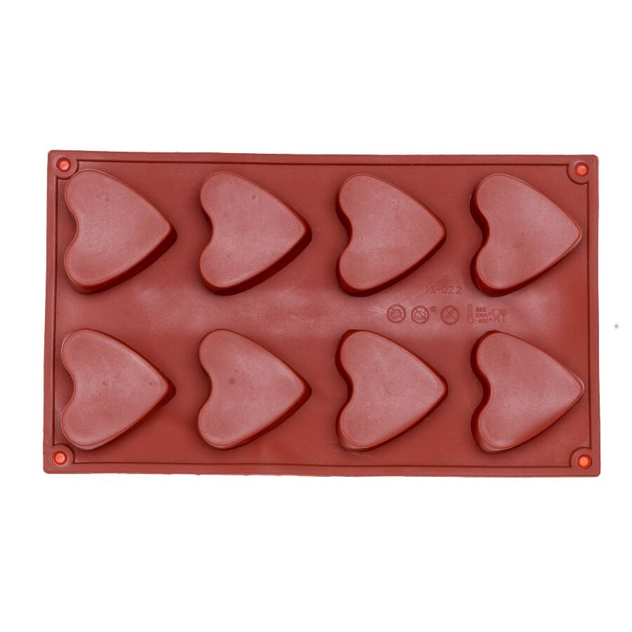 SİLİKON KALIP KALP 8'Lİ