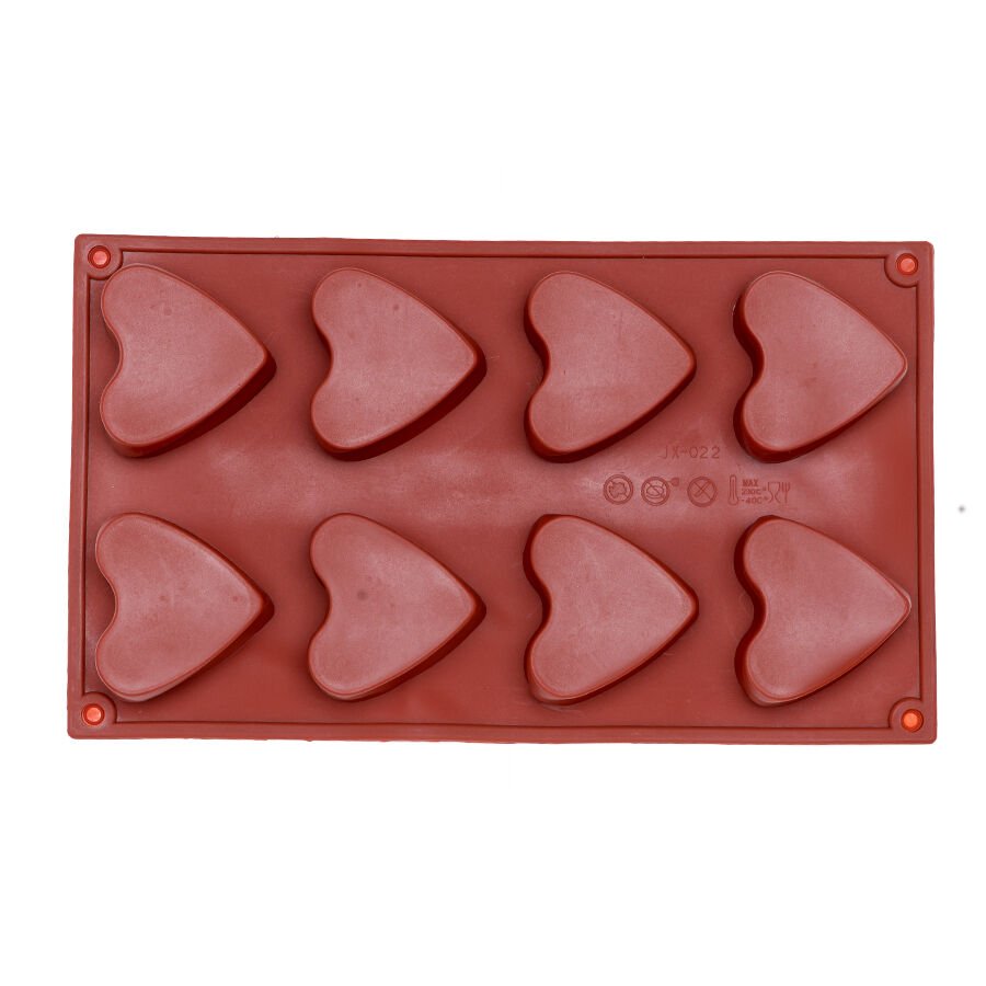 SİLİKON KALIP KALP 8'Lİ