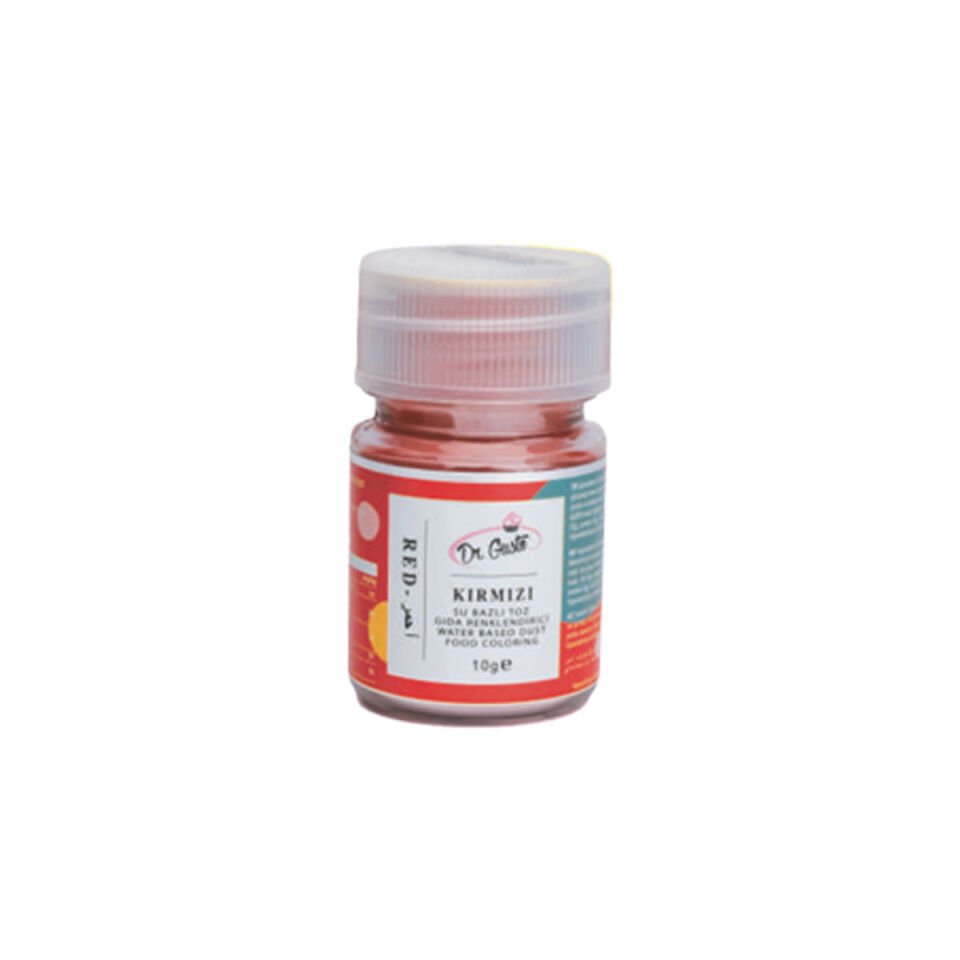 SU BAZLI TOZ GIDA BOYA - 10GR Kırmızı