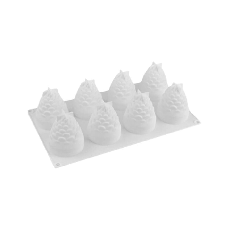 SİLİKON KALIP KOZALAK 8 BÖLMELİ 3D