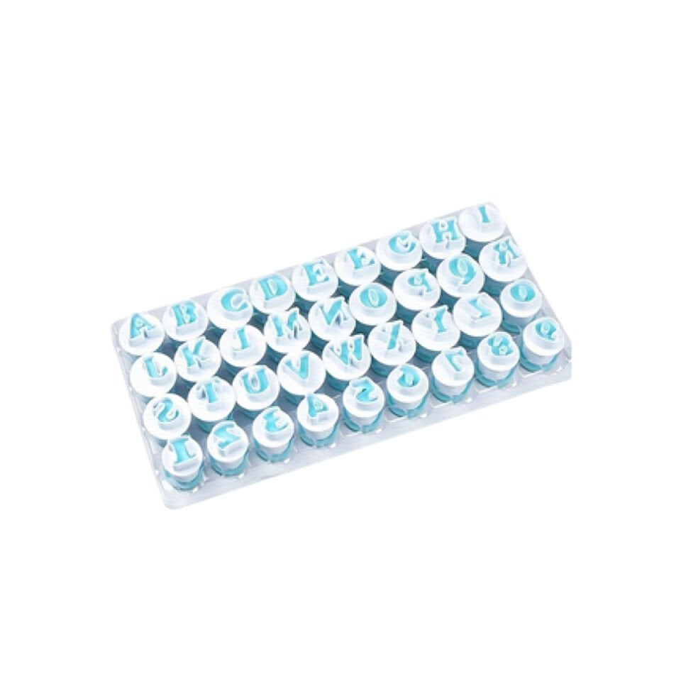 PLASTİK BASMALI HARF KALIP SET