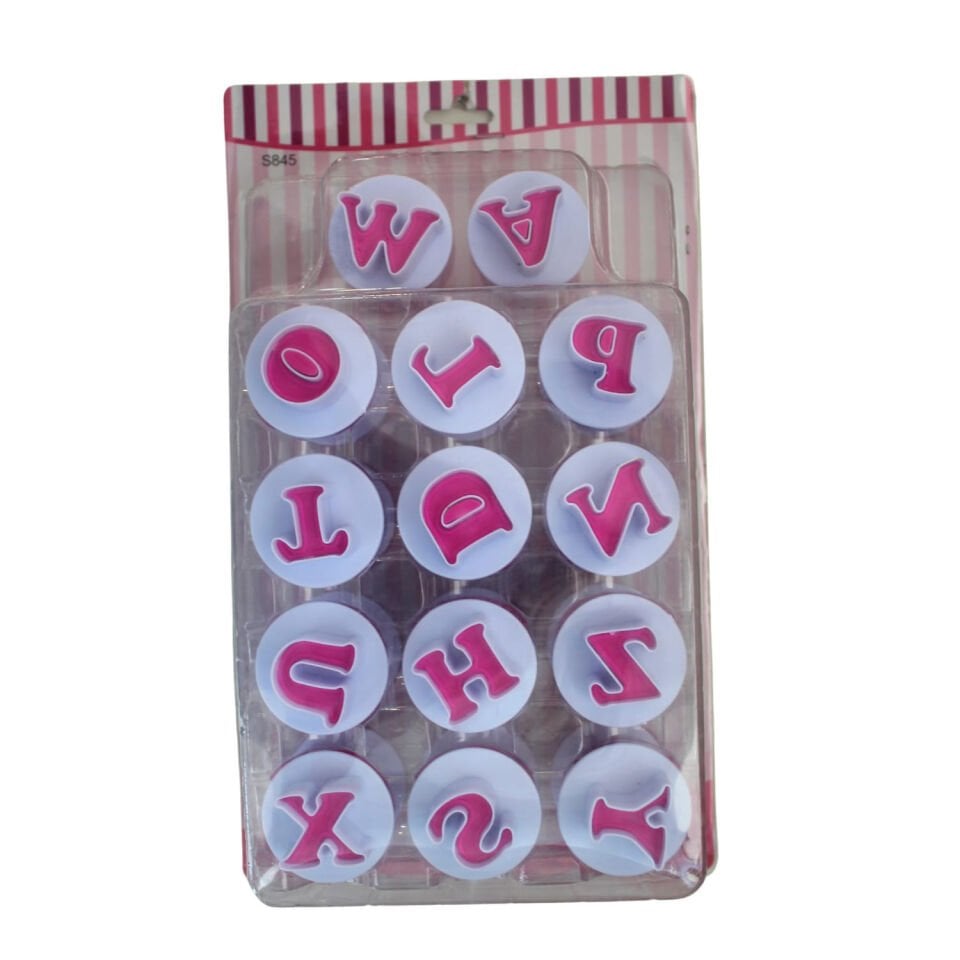 PLASTİK JUMBO BASMALI BÜYÜK HARF SET