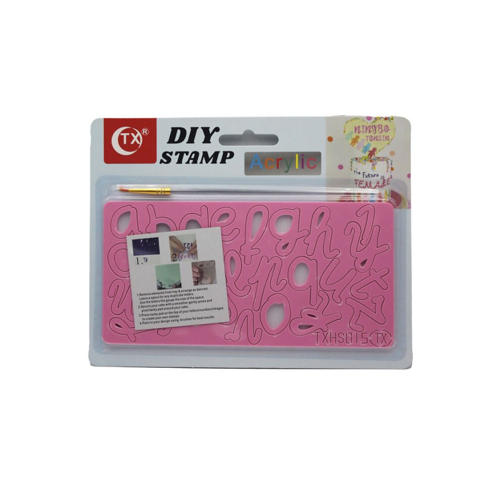 PLASTİK HARF KALIP - EL YAZISI BÜYÜK Pembe