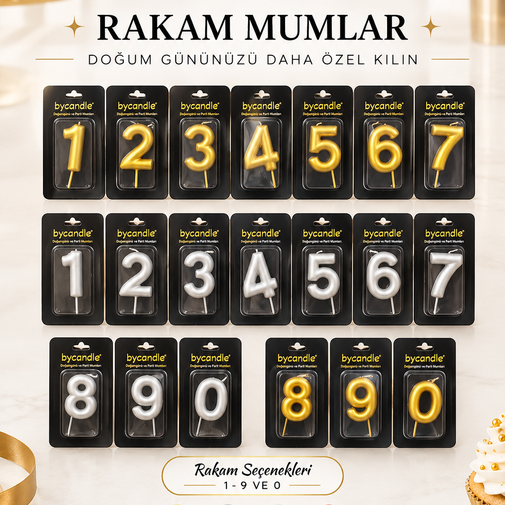 BYCANDLE RAKAM MUM - GOLD
