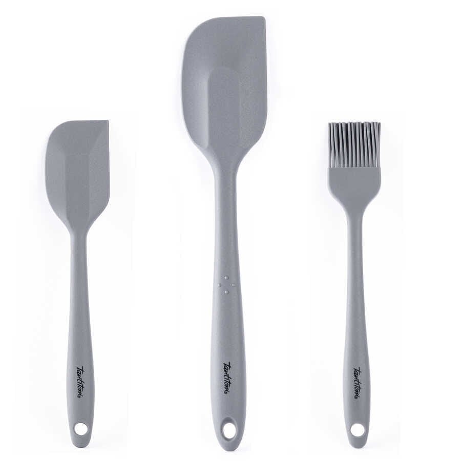 3LÜ SİLİKON SPATULA VE FIRÇA SETİ