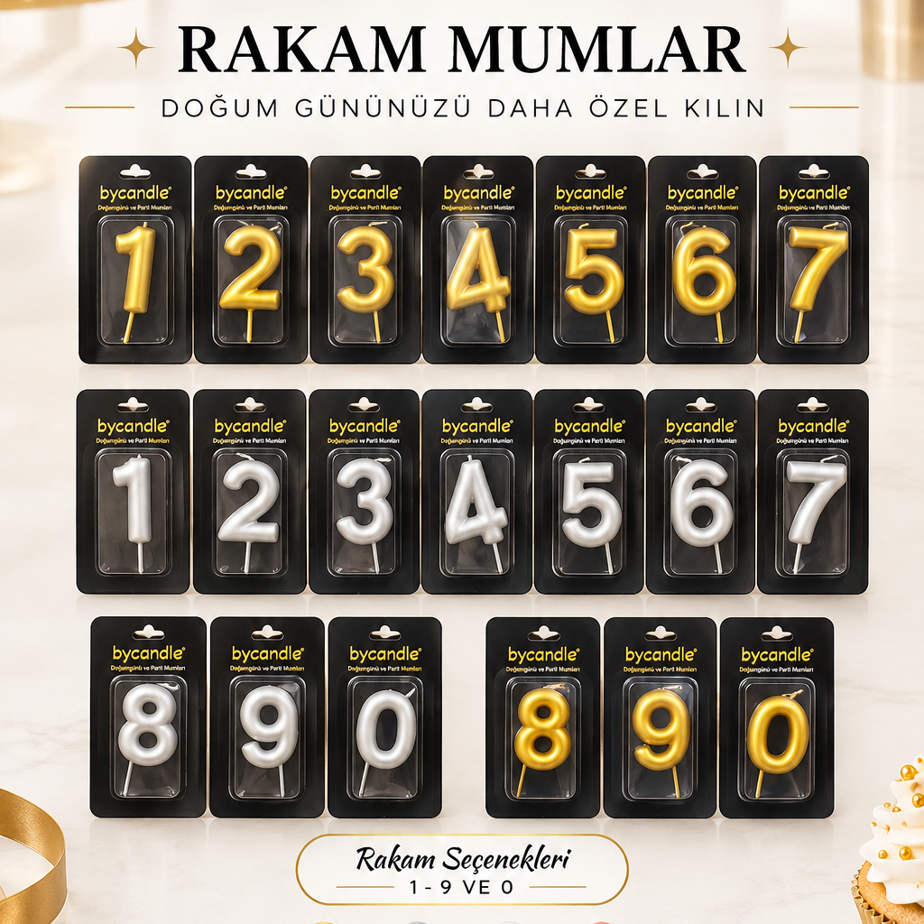 BYCANDLE RAKAM MUM - SILVER
