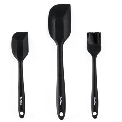 3LÜ SİLİKON SPATULA VE FIRÇA SETİ Füme