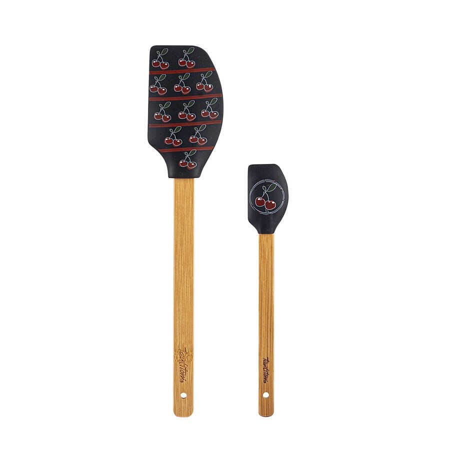 DESENLİ 2Lİ SİLİKON SPATULA SETİ