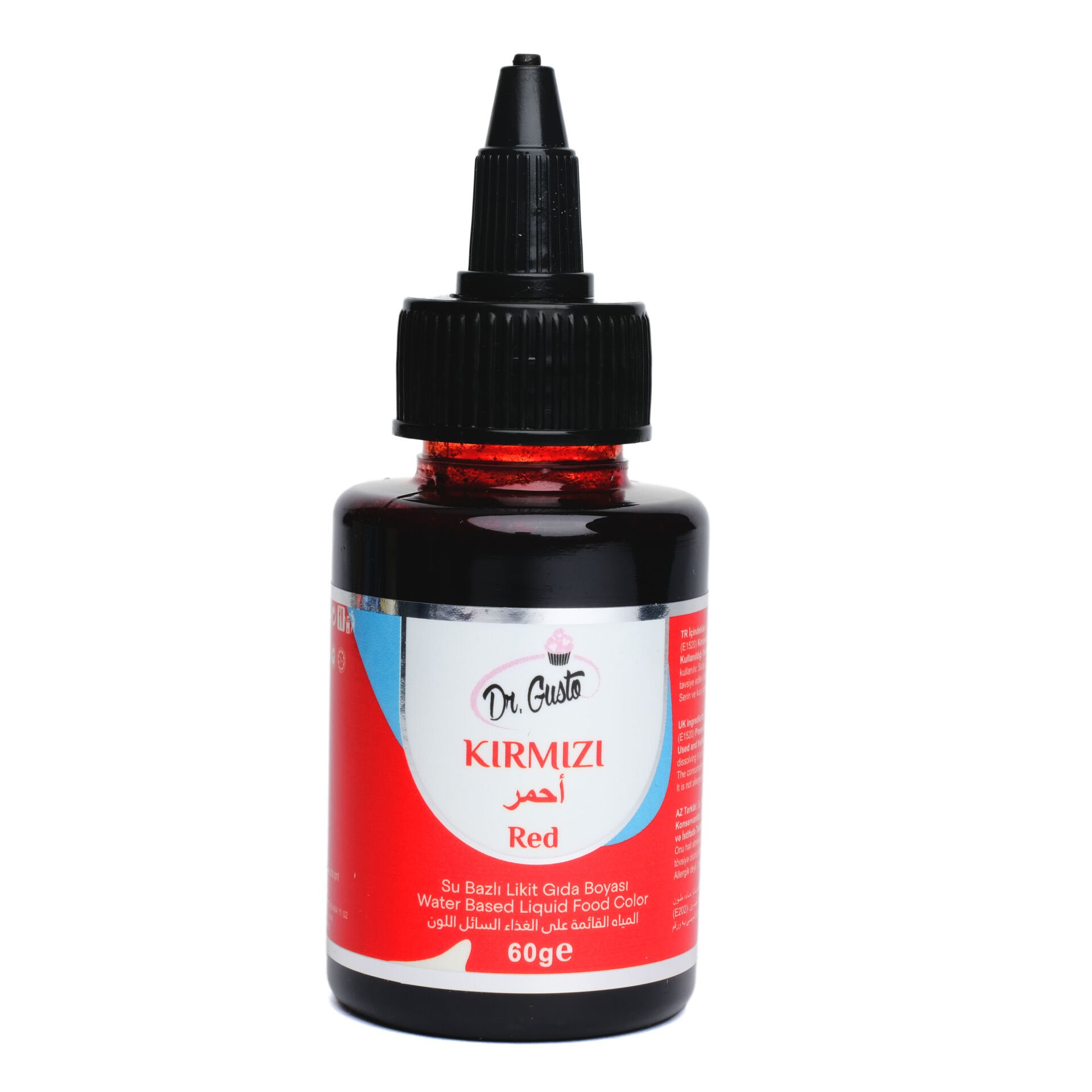 SU BAZLI LİKİT GIDA BOYASI - 60GR Kırmızı