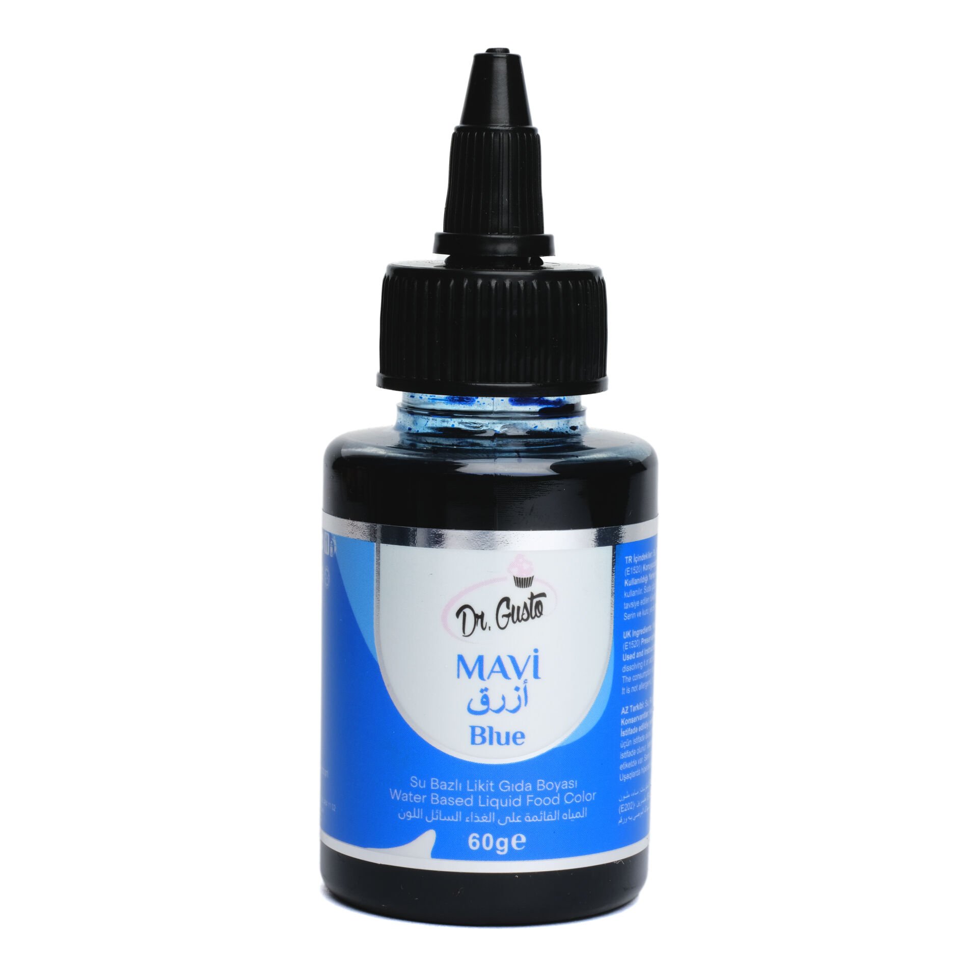 SU BAZLI LİKİT GIDA BOYASI - 60GR Mavi