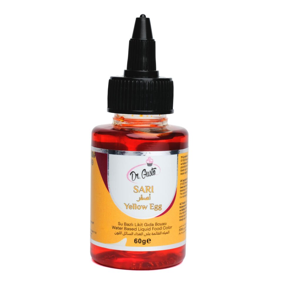 SU BAZLI LİKİT GIDA BOYASI - 60GR Sarı