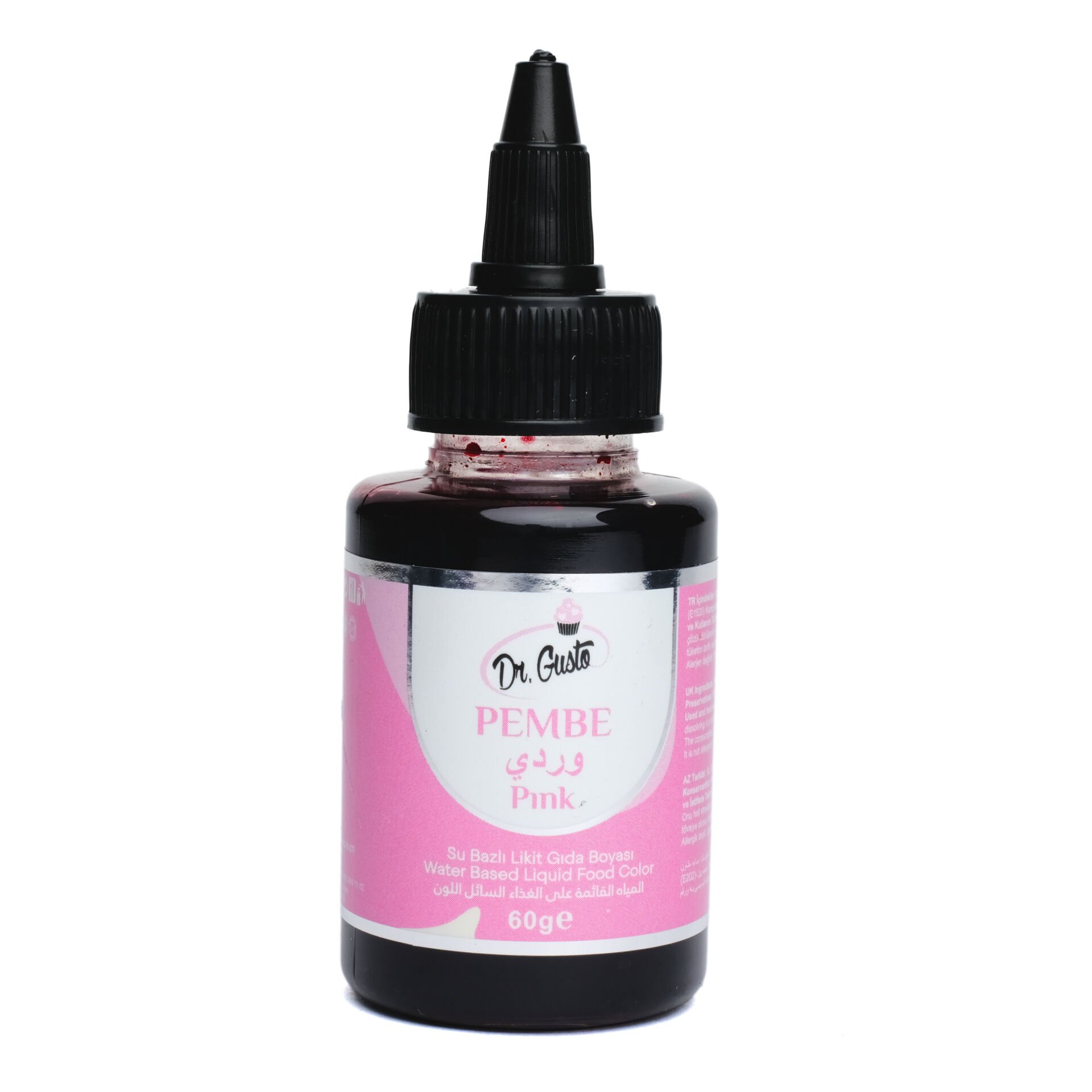 SU BAZLI LİKİT GIDA BOYASI - 60GR Pembe