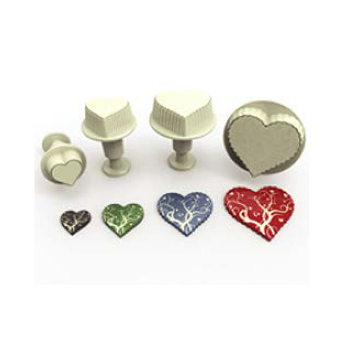 BÜYÜK BOY ENJEKTÖR KOPAT - DESENLİ KALP 4'LÜ