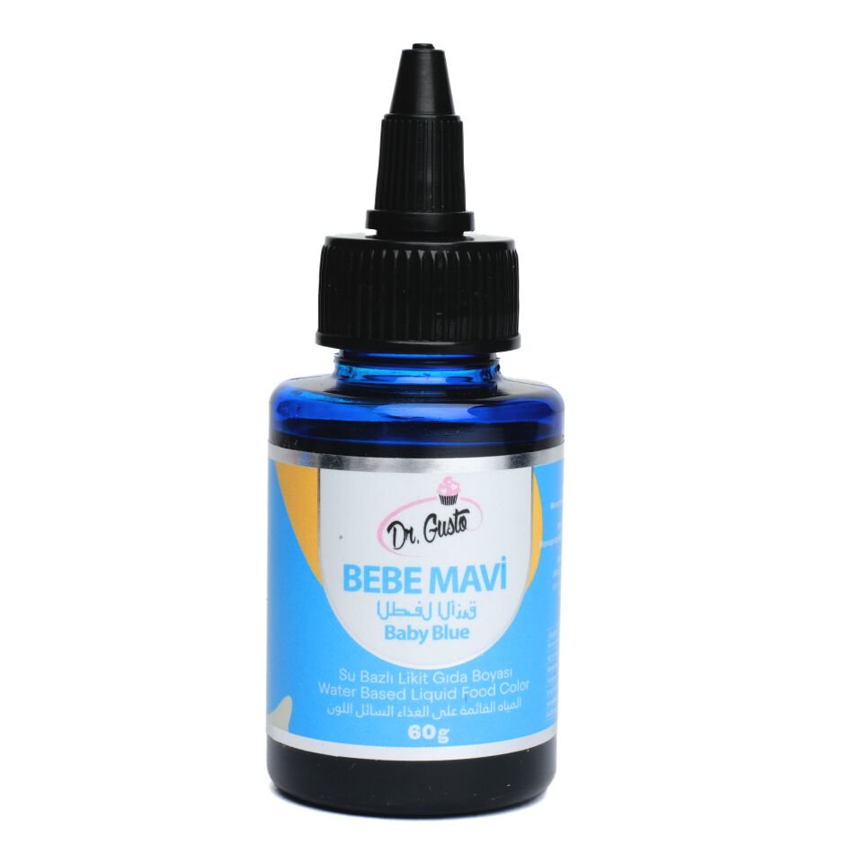SU BAZLI LİKİT GIDA BOYASI - 60GR Bebe Mavi