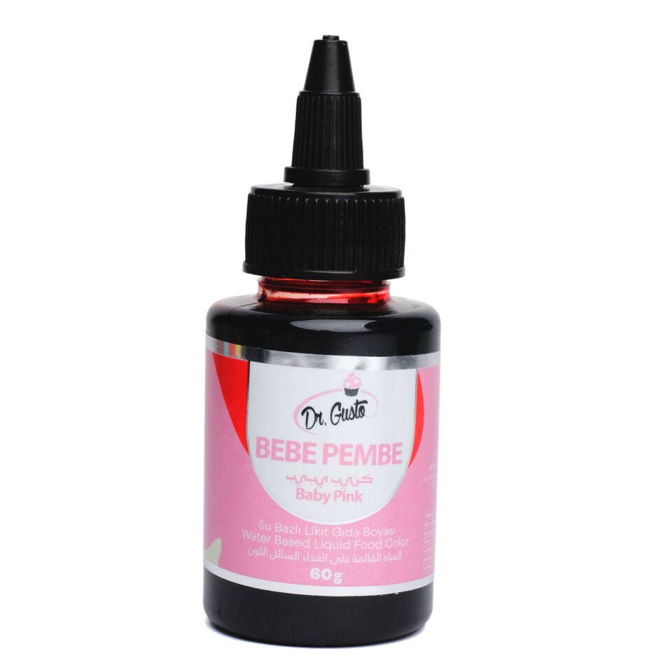 SU BAZLI LİKİT GIDA BOYASI - 60GR Bebe Pembe