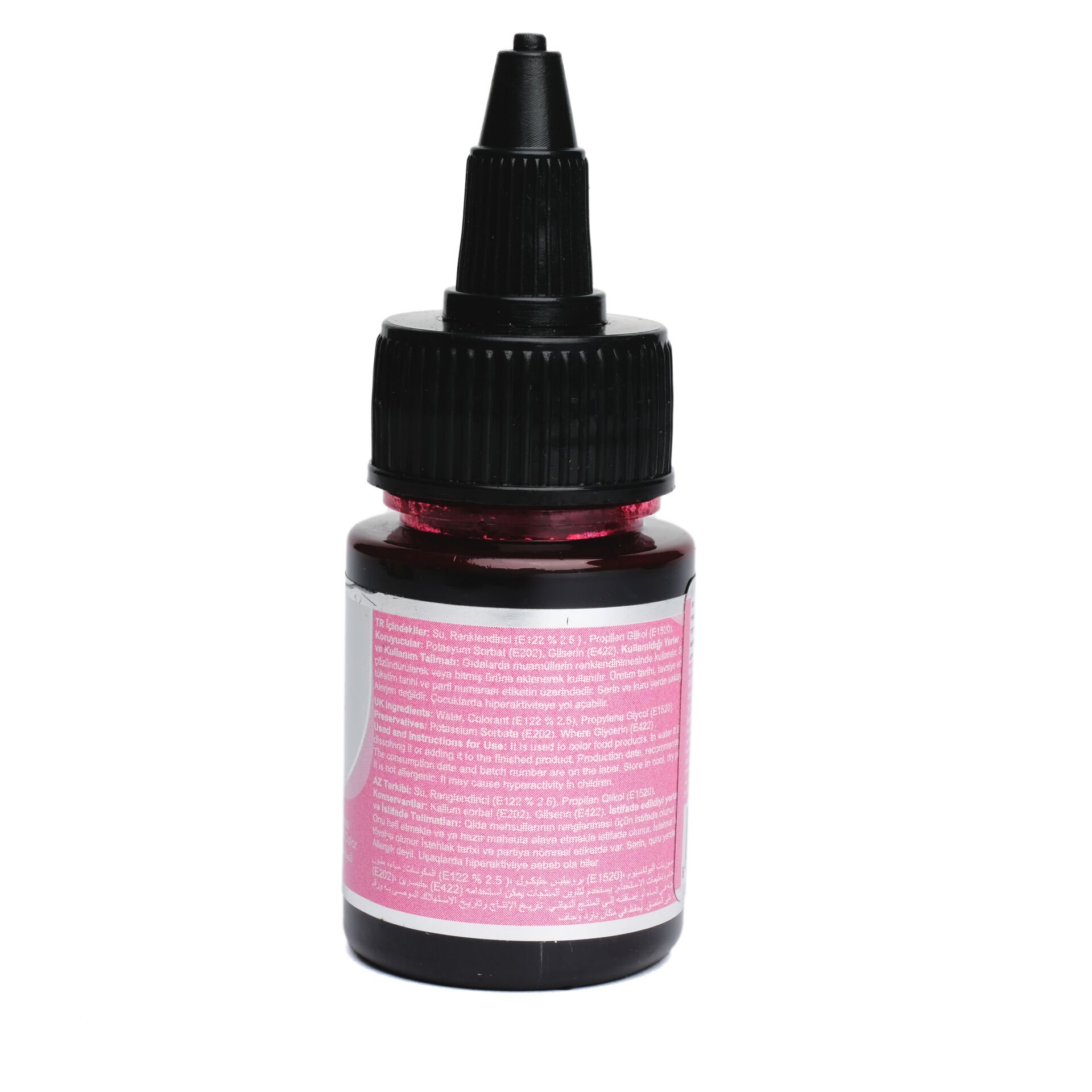 SU BAZLI LİKİT GIDA BOYASI - 25GR Pembe