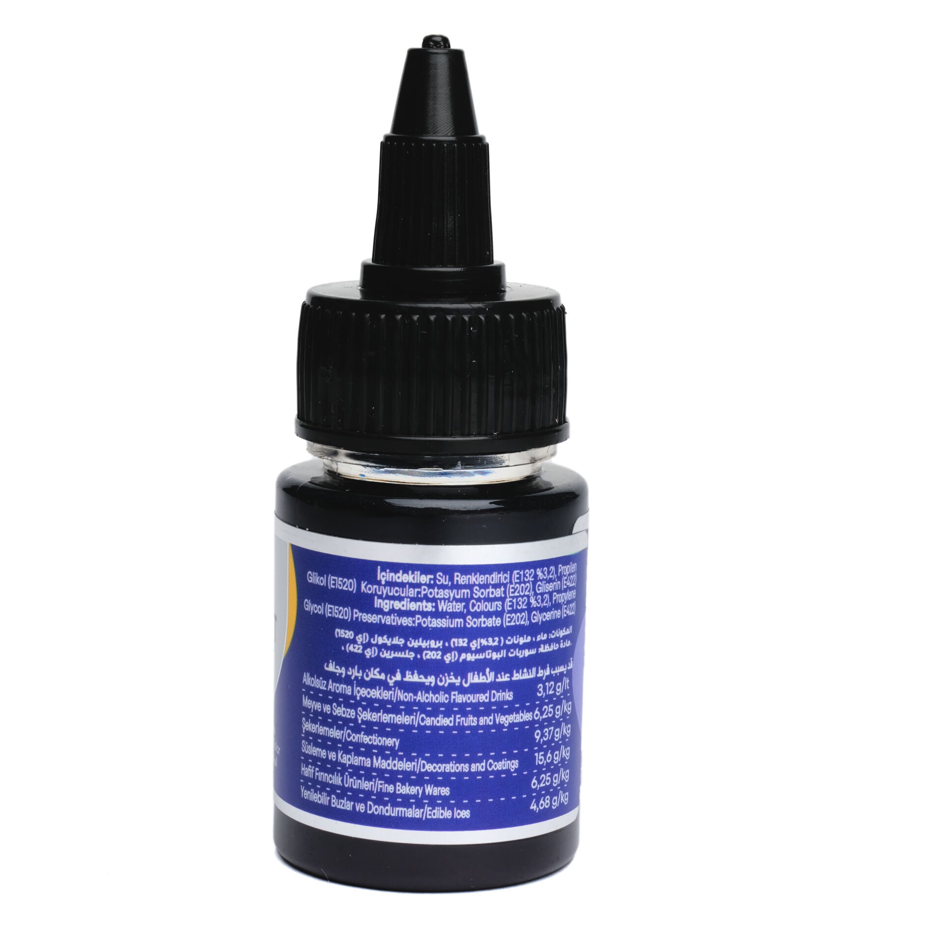 SU BAZLI LİKİT GIDA BOYASI - 25GR Lacivert