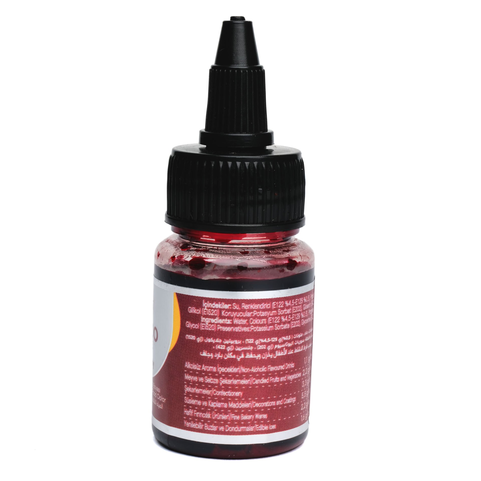 SU BAZLI LİKİT GIDA BOYASI - 25GR Bordo