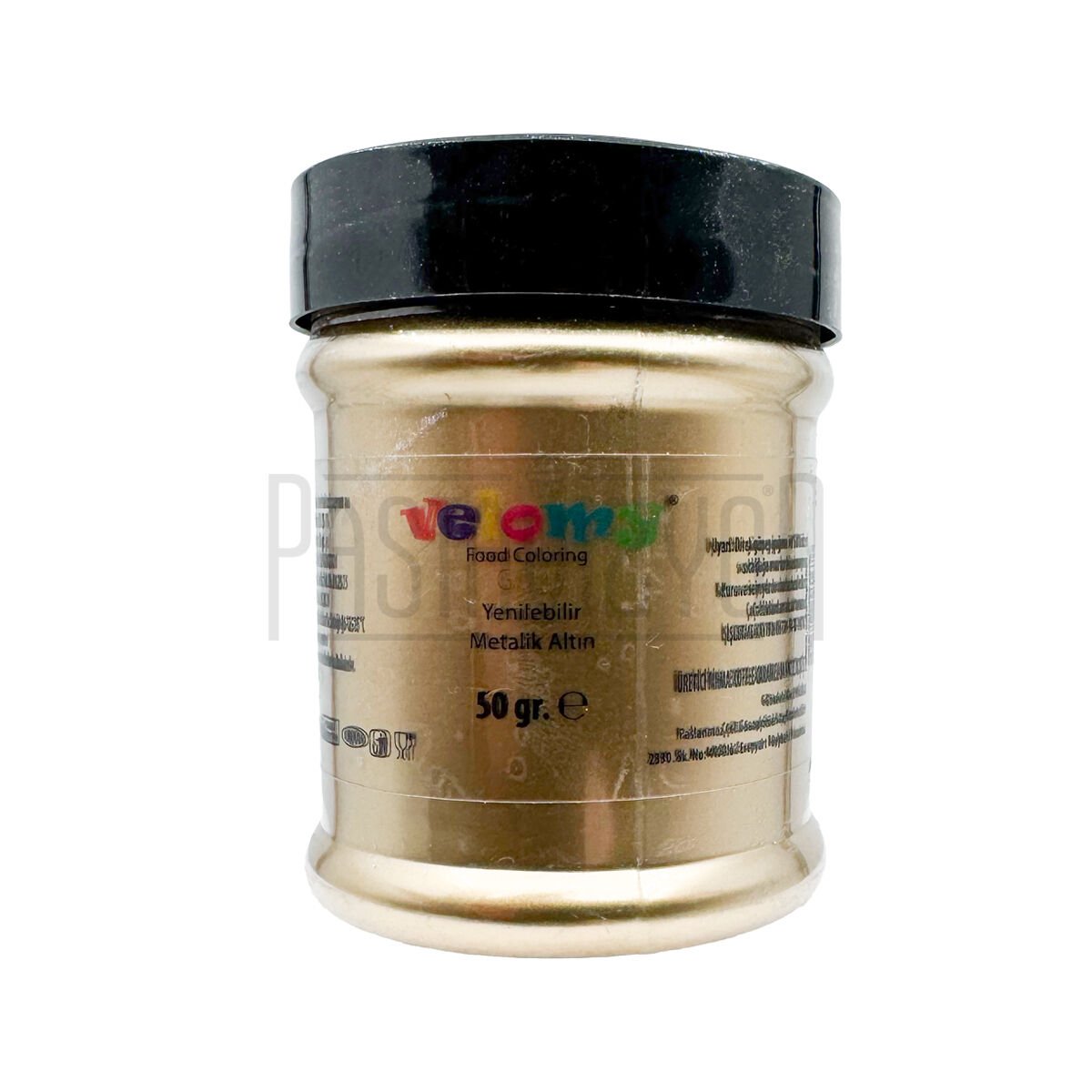 YENİLEBİLİR METALİK TOZ GIDA BOYASI 50GR Altın