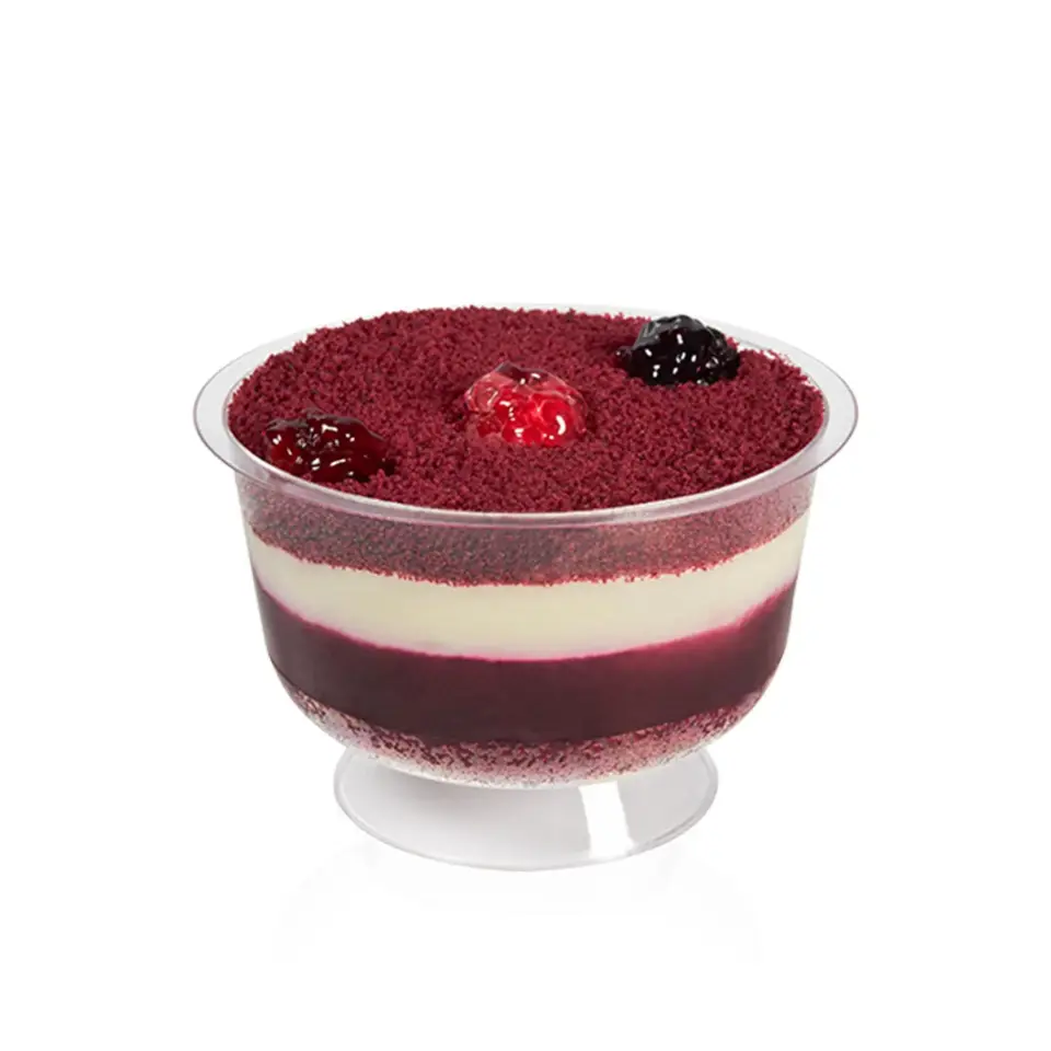 AYAKLI TATLI KASESİ (ŞEFFAF) 200CC - 25 ADET