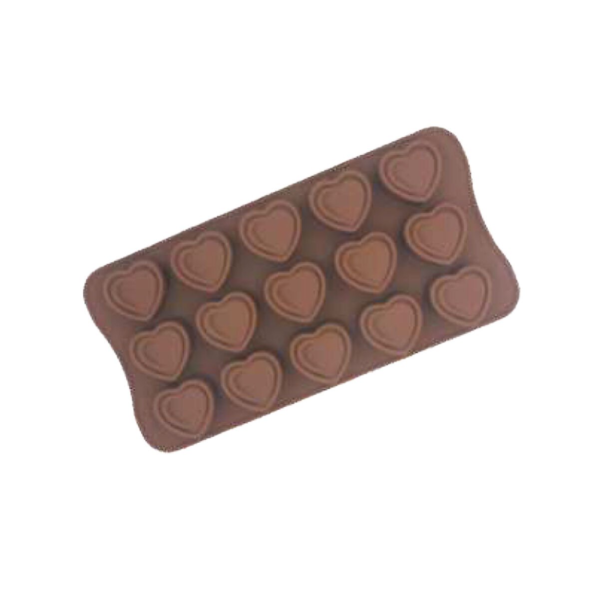 SİLİKON ÇİKOLATA KALIBI KALP - 15Lİ