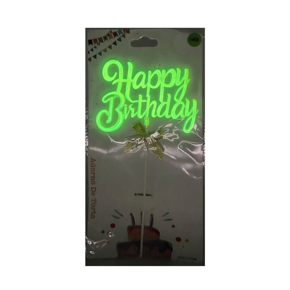 HAPPY BIRTHDAY NEON Sarı