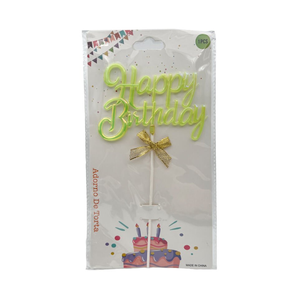 HAPPY BIRTHDAY NEON Sarı