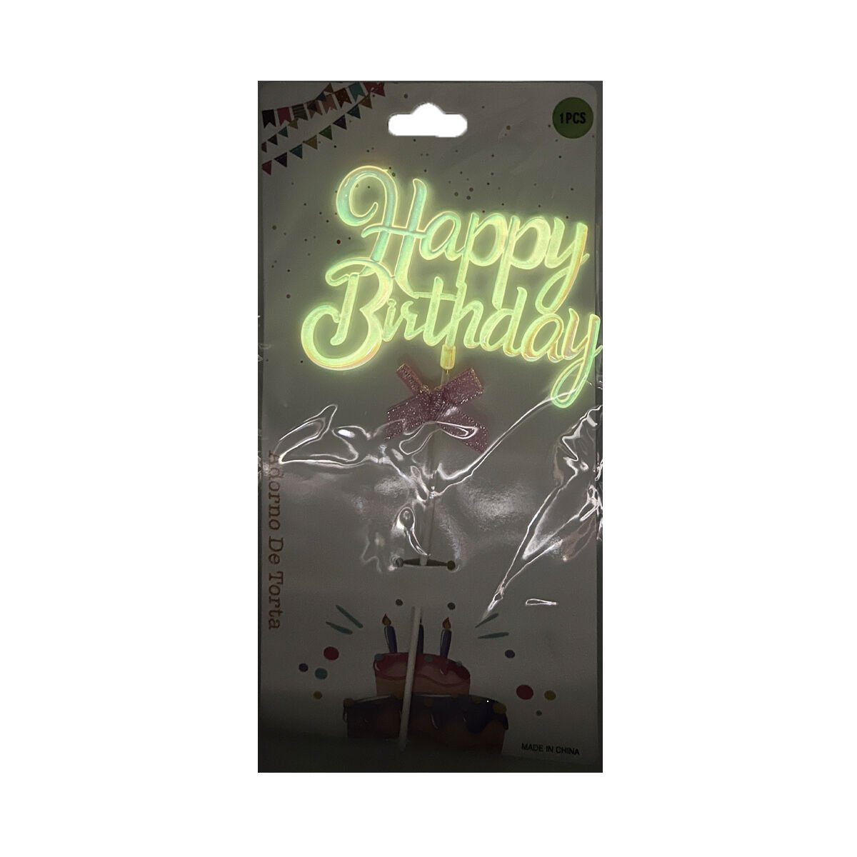 HAPPY BIRTHDAY NEON Pembe