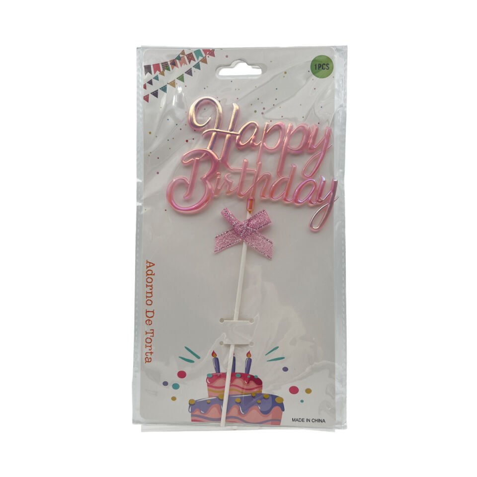 HAPPY BIRTHDAY NEON Pembe