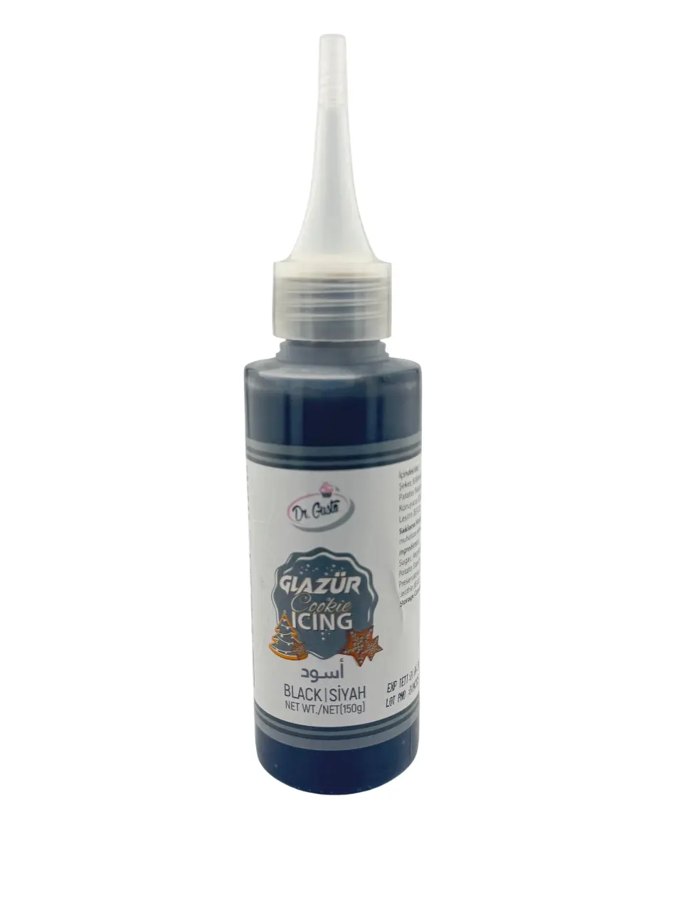 GLAZÜR COOKIE ICING - 150 ML Siyah